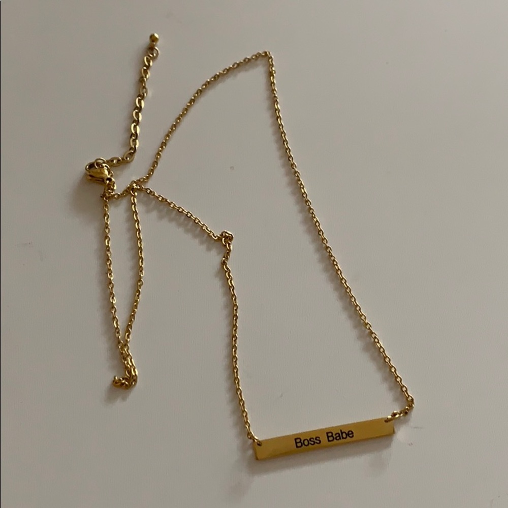 boss babe necklace